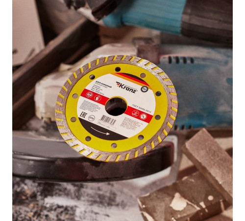 Диск алмазный отрезной Turbo 125x22.2x2.2x10 мм