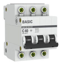 EKF mcb4729-3-40C Автоматический выключатель 3P 40А (C) 4,5кА ВА 47-29 EKF Basic