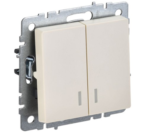 IEK BR-V20-1-10-K10 BRITE Выключ. 2-кл. с инд. 10А ВС10-2-1-БрКр беж. IEK BR-V20-1-10-K10 BRITE Выключ. 2-кл. с инд. 10А ВС10-2-1-БрКр беж.