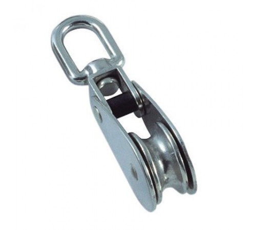 Блок одинарный 50мм металлический шкив покрытие цинк