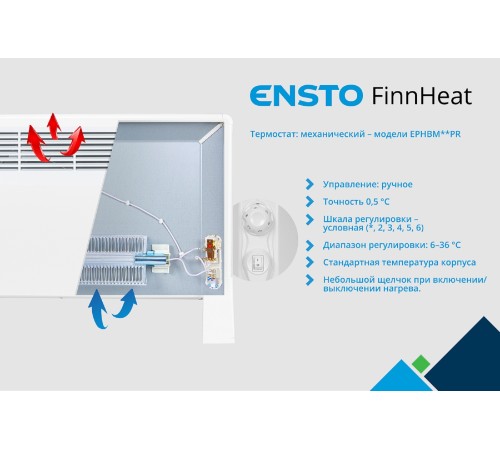 Конвектор электрический FinnHeat Mini 250 Вт Конвектор электрический FinnHeat Mini 250 Вт