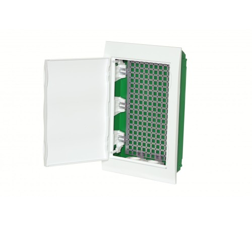 Корпус встраиваемый City9 Box IT 3 ряда 36мод. 2 розетки с бел. дверцей SE EZ9E312P2FIT