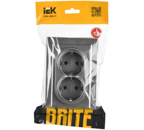 IEK BR-R21-16-K46-F BRITE Роз. 2-я с з/к без з/ш 16А в сб. РС12-3-БрС сталь IEK BR-R21-16-K46-F BRITE Роз. 2-я с з/к без з/ш 16А в сб. РС12-3-БрС сталь