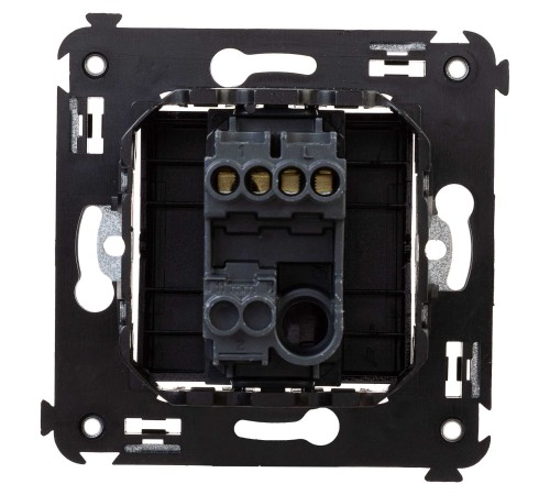 Выключатель одноклавишный в стену, "Avanti", "Черный квадрат" DKC 4402103