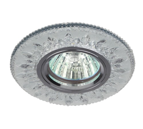 Эра Б0028080 DK LD9 SL/WH Светильник декор со светодиодной подсветкой MR16, прозрачный Эра Б0028080 DK LD9 SL/WH Светильник декор со светодиодной подсветкой MR16, прозрачный