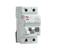 EKF rcbo6-1pn-32C-30-ac-av Дифференциальный автомат DVA-6 1P+N 32А (C) 30мА (AC) 6кА EKF AVERES
