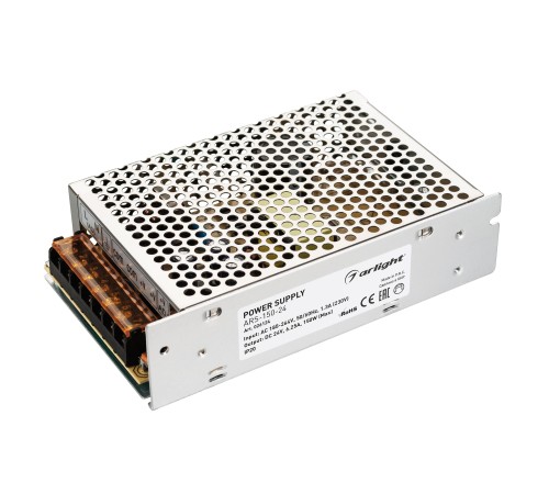 Блок питания ARS-150-24 (24V, 6.25A, 150W) (ARL, IP20 Сетка, 2 года)