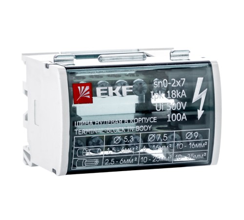 EKF sn0-2x7 Шина нулевая в корпусе (2х7) EKF PROxima EKF sn0-2x7 Шина нулевая в корпусе (2х7) EKF PROxima