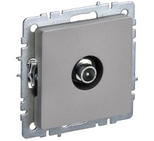 IEK BR-A10-P-K46 BRITE Роз. TV проходная РТВ10-0-БрС сталь