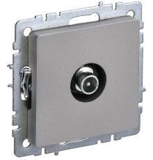 IEK BR-A10-P-K46 BRITE Роз. TV проходная РТВ10-0-БрС сталь