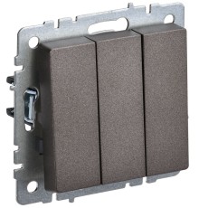 IEK BR-V30-0-10-K45 BRITE Выключ. 3-кл. 10А ВС10-3-0-БрТБ бр.