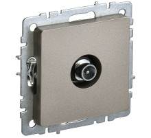IEK BR-A10-P-K37 BRITE Роз. TV проходная РТВ10-0-БрШ шамп.