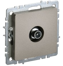 IEK BR-A10-P-K37 BRITE Роз. TV проходная РТВ10-0-БрШ шамп.