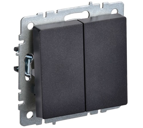 IEK BR-V22-0-10-K02 BRITE Выключ. 2-кл. прох. 10А ВС10-2-6-БрЧ черн. IEK BR-V22-0-10-K02 BRITE Выключ. 2-кл. прох. 10А ВС10-2-6-БрЧ черн.