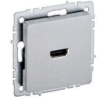BRITE Розетка HDMI РHDMI-0-БрА алюминий