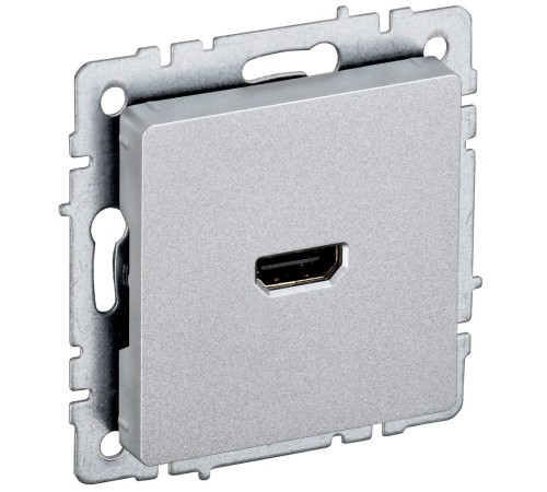 BRITE Розетка HDMI РHDMI-0-БрА алюминий