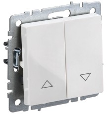 IEK BR-V15-0-10-K01 BRITE Выключ. жалюзи 10А ВС10-1-5-БрБ бел.