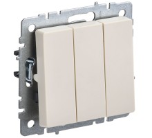 IEK BR-V30-0-10-K10 BRITE Выключ. 3-кл. 10А ВС10-3-0-БрКр беж.