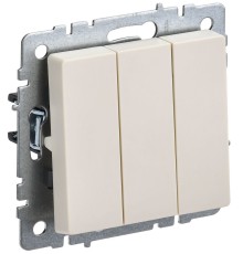 IEK BR-V30-0-10-K10 BRITE Выключ. 3-кл. 10А ВС10-3-0-БрКр беж.