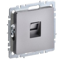 IEK BR-K10-1-K46 BRITE Роз. комп. RJ45 кат.5E РК10-БрС сталь