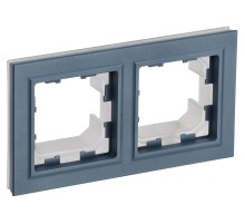 IEK BR-M22-44-K35 BRITE Рамка 2-мест. IP44 РУ-2-БрМ-44 мар.