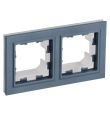 IEK BR-M22-44-K35 BRITE Рамка 2-мест. IP44 РУ-2-БрМ-44 мар.