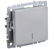 IEK BR-V10-1-10-K47 BRITE Выключ. 1-кл. с инд. 10А ВС10-1-1-БрА алюм.