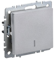 IEK BR-V10-1-10-K47 BRITE Выключ. 1-кл. с инд. 10А ВС10-1-1-БрА алюм.