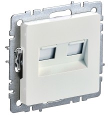 IEK BR-K20-1-K36 BRITE Роз. комп. 2-ая RJ45 кат.5E РК10-2-БрЖ жемч.