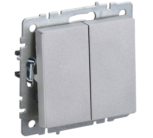 IEK BR-V22-0-10-K47 BRITE Выключ. 2-кл. прох. 10А ВС10-2-6-БрА алюм. IEK BR-V22-0-10-K47 BRITE Выключ. 2-кл. прох. 10А ВС10-2-6-БрА алюм.
