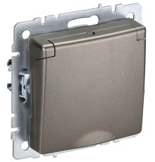 IEK BR-R16-16-44-K37 BRITE Роз. с з/к/ш с кр. 16А IP44 РСбш10-3-44-БрШ шамп.