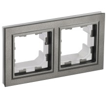 IEK BR-M22-44-K37 BRITE Рамка 2-мест. IP44 РУ-2-БрШ-44 шамп.