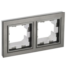 IEK BR-M22-44-K37 BRITE Рамка 2-мест. IP44 РУ-2-БрШ-44 шамп.