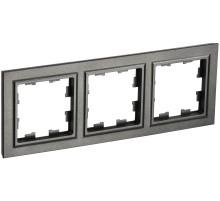 IEK BR-M32-K45 BRITE Рамка 3-мест. РУ-3-БрТБ бр.