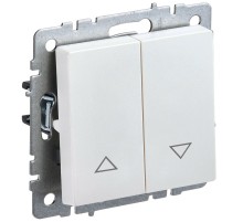 IEK BR-V15-0-10-K36 BRITE Выключ. жалюзи 10А ВС10-1-5-БрЖ жемч.