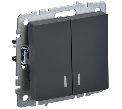 IEK BR-V20-1-10-K53 BRITE Выключ. 2-кл. с инд. 10А ВС10-2-1-БрГ граф. IEK BR-V20-1-10-K53 BRITE Выключ. 2-кл. с инд. 10А ВС10-2-1-БрГ граф.