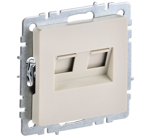 IEK BR-K20-1-K10 BRITE Роз. комп. 2-ая RJ45 кат.5E РК10-2-БрКр беж. IEK BR-K20-1-K10 BRITE Роз. комп. 2-ая RJ45 кат.5E РК10-2-БрКр беж.