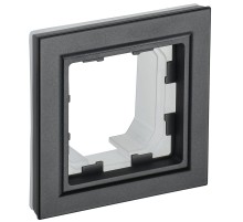 IEK BR-M12-44-K02 BRITE Рамка 1-мест. IP44 РУ-1-БрЧ-44 черн.