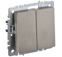 IEK BR-V20-0-10-K37 BRITE Выключ. 2-кл. 10А ВС10-2-0-БрШ шамп.