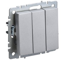 IEK BR-V30-0-10-K47 BRITE Выключ. 3-кл. 10А ВС10-3-0-БрА алюм.