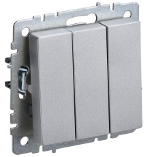 IEK BR-V30-0-10-K47 BRITE Выключ. 3-кл. 10А ВС10-3-0-БрА алюм.