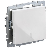 Выключатель IEK Brite ВС10-1-1-БрБ скрыт. 1кл. с подсветкой белый (упак.:1шт) (BR-V10-1-10-K01)