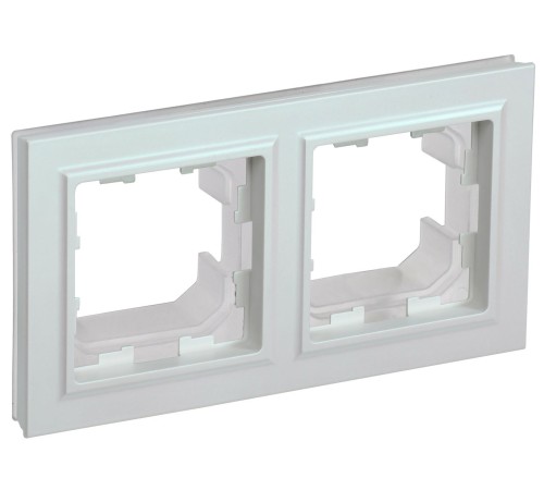 IEK BR-M22-44-K36 BRITE Рамка 2-мест. IP44 РУ-2-БрЖ-44 жемч.