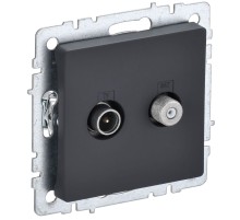 IEK BR-AF20-O-K53 BRITE Роз. двойная TV+SAT РТВ/РСп12-БрГ граф.