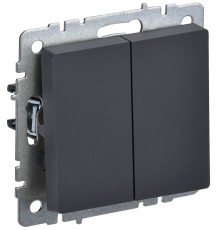 IEK BR-V22-0-10-K53 BRITE Выключ. 2-кл. прох. 10А ВС10-2-6-БрГ граф.
