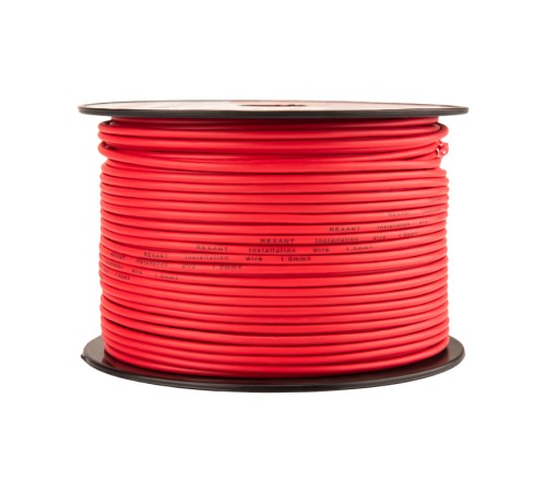 Провод ПГВА 1х1.00 мм2, красный, бухта 100 м,