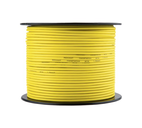 Провод ПГВА 1х1.50 мм2, желтый, бухта 100 м,