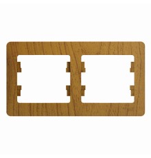 Systeme electric GSL000502 GLOSSA 2-постовая РАМКА, горизонтальная, ДЕРЕВО ДУБ