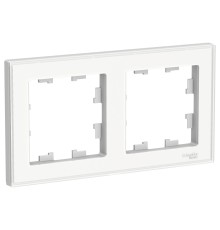 Systeme electric ATN200102 ATLASDESIGN 2-постовая РАМКА, БЕЛЫЙ