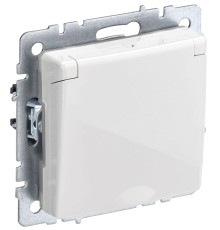 IEK BR-R16-16-K01 BRITE Роз. с з/к/ш с кр. 16А IP20 РСбш10-3-БрБбел.